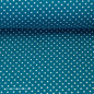 Preview: Baumwollstoff Punkte blau